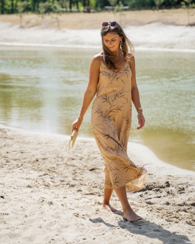 YAYA MAXI JURK MET BAMBOEPRINT