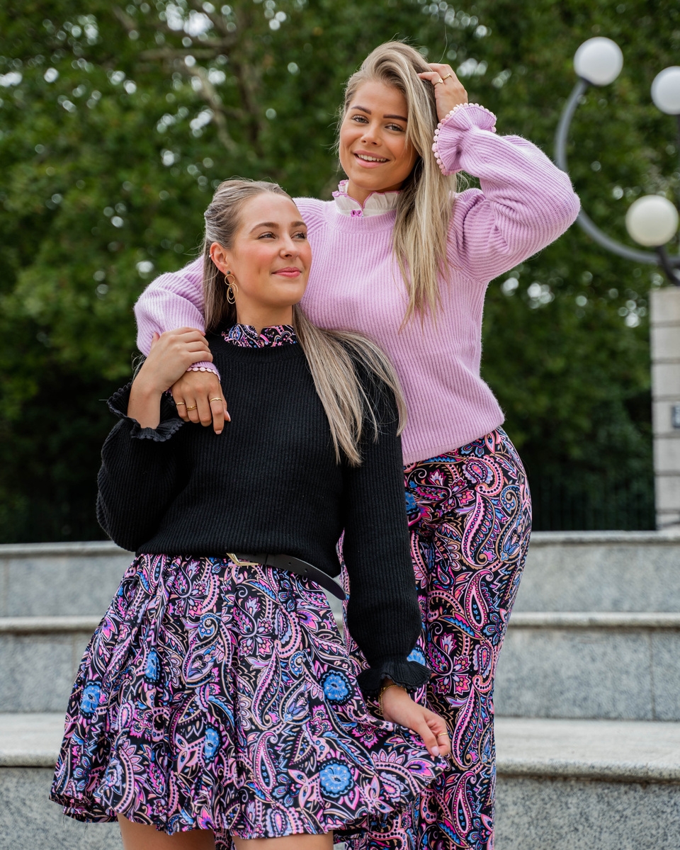 JURK VIVA ZWART PAISLEY