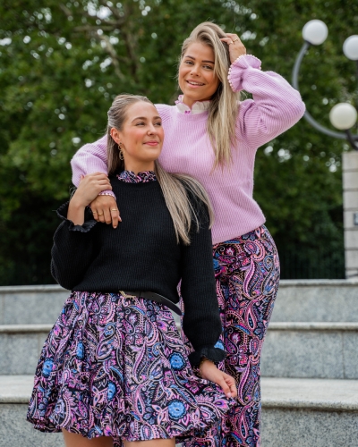 JURK VIVA ZWART PAISLEY