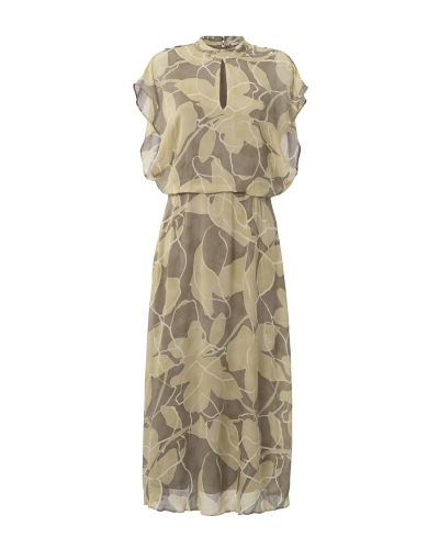 MOUWLOZE JURK MET PRINT GROEN