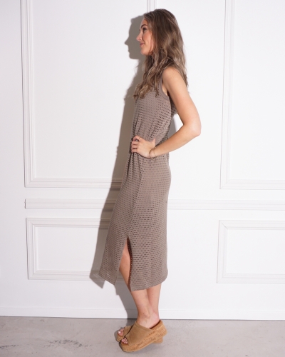 CROCHET JURK ARMY GREEN