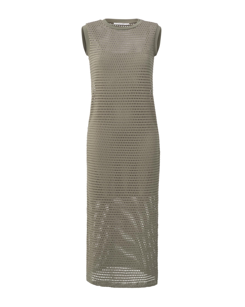 CROCHET JURK ARMY GREEN