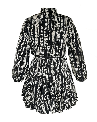 JURK EVIE ZWART/BEIGE