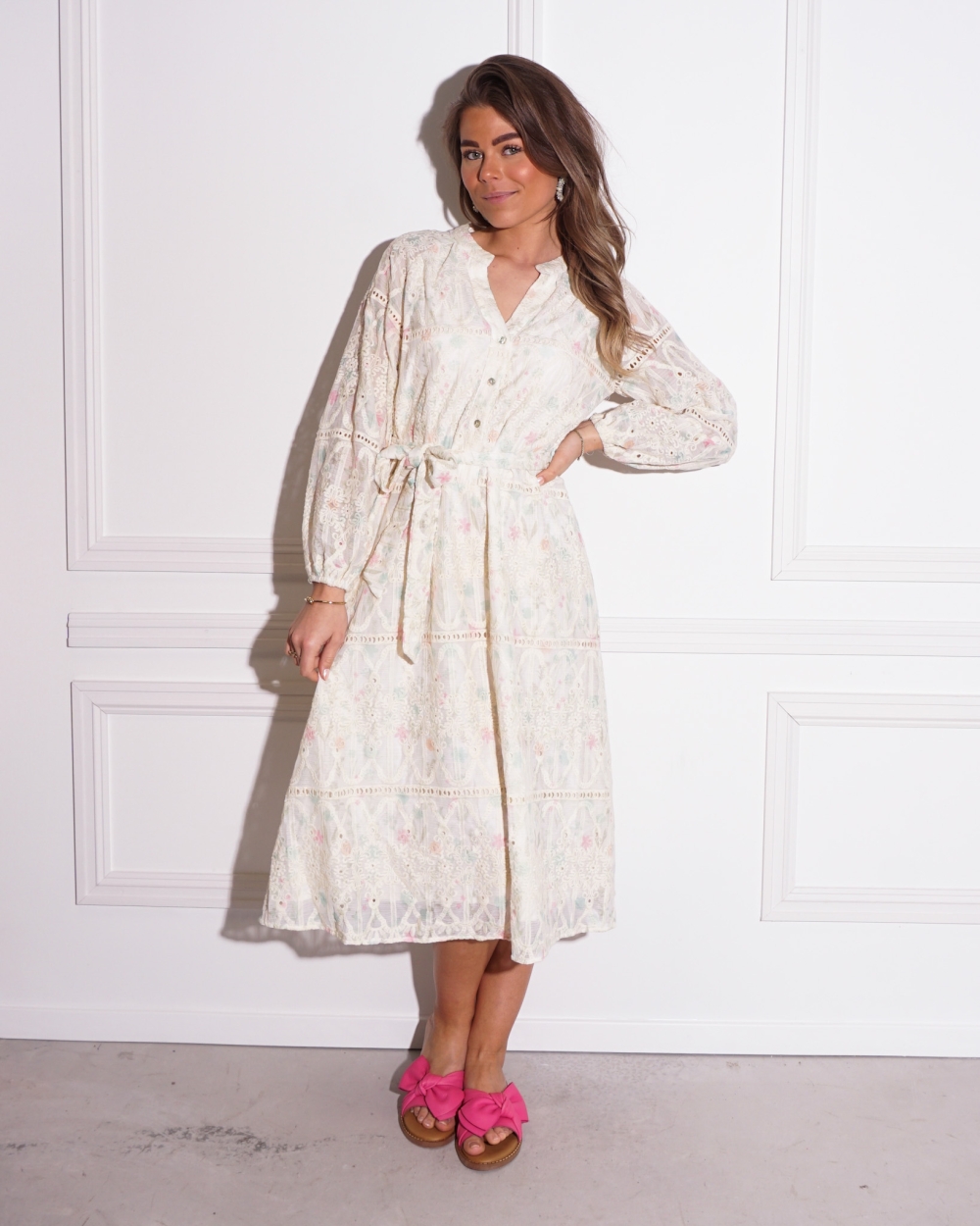 JURK LYDIA ECRU/ROZE