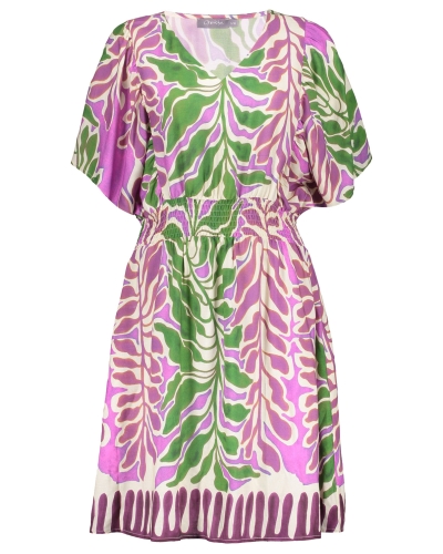 JURK MET PRINT PAARS/GROEN