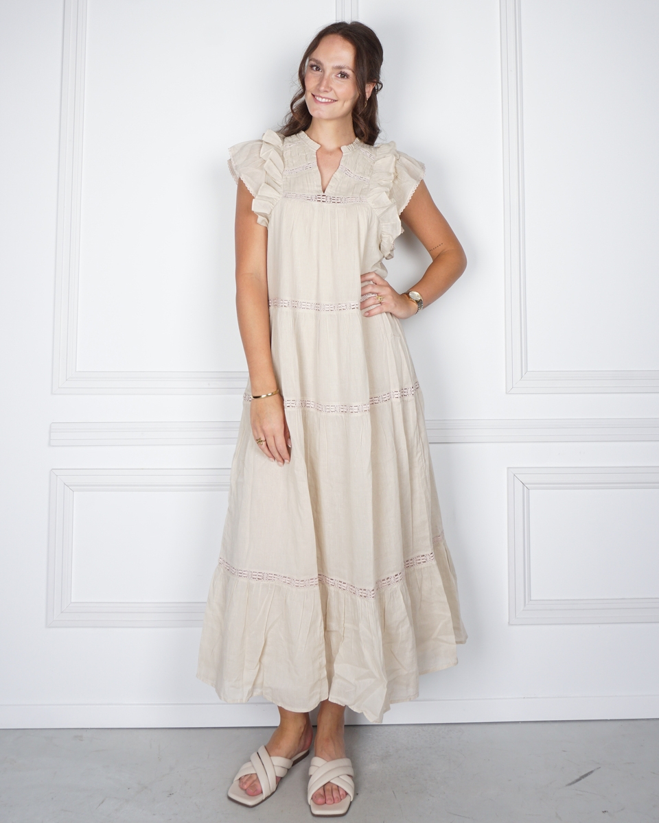 LANGE JURK ANKITA BEIGE