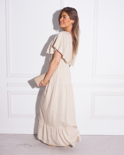 Gossip MAXI JURK BEIGE