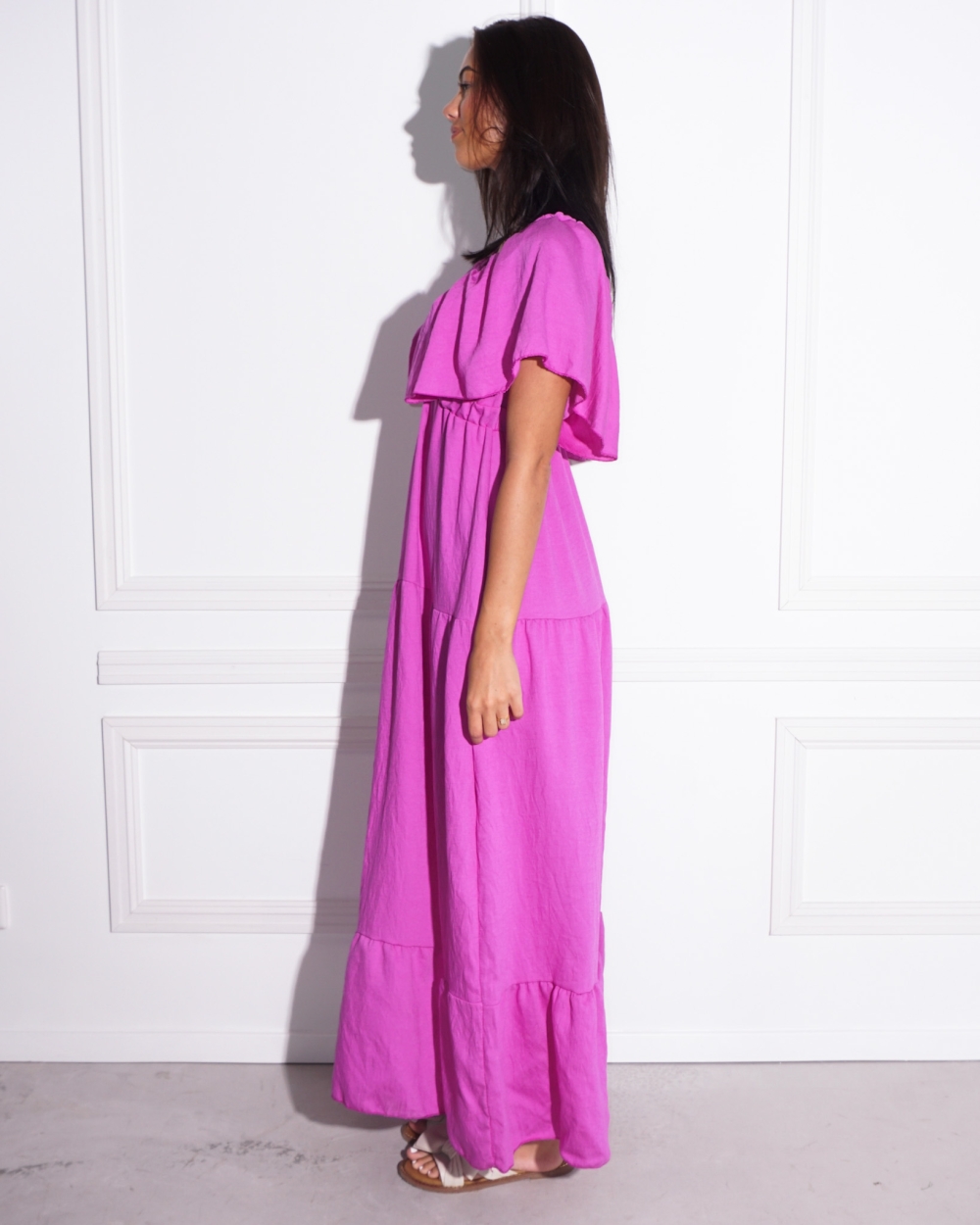 MAXI JURK FUCHSIA