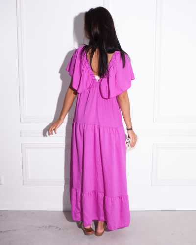 MAXI JURK FUCHSIA