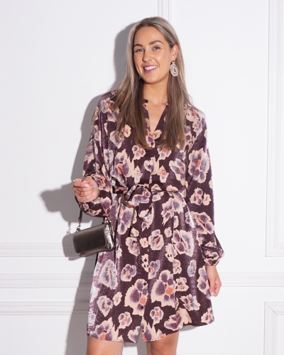 Geisha JURK PAARS/MAUVE PRINT