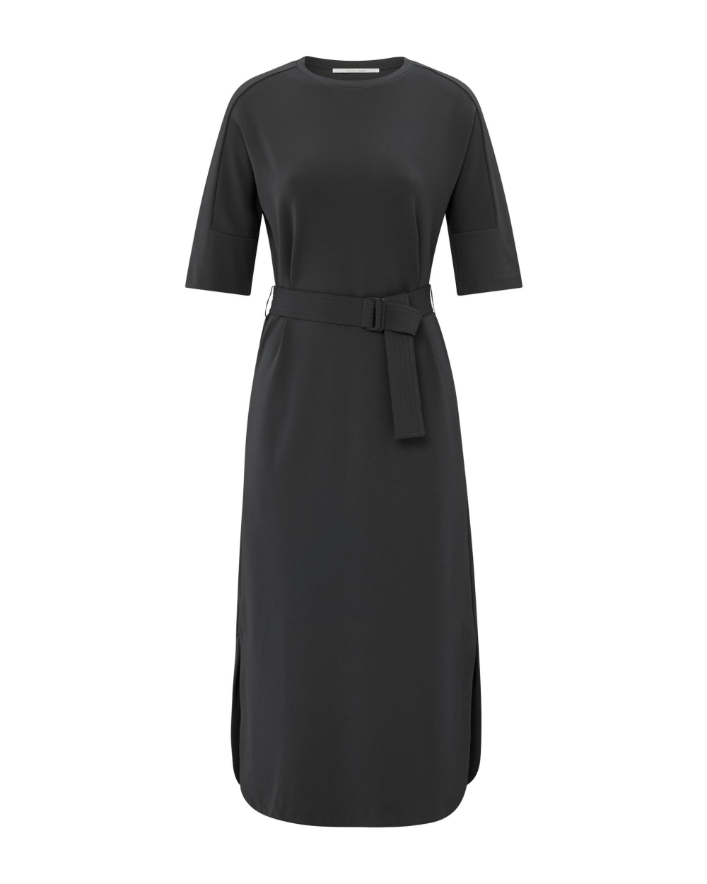 JERSEY MIDI JURK MET CEINTUUR