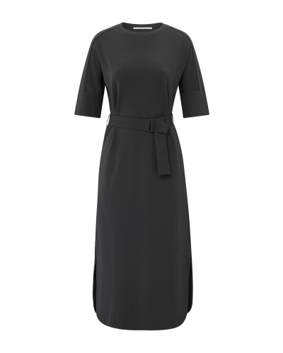 JERSEY MIDI JURK MET CEINTUUR