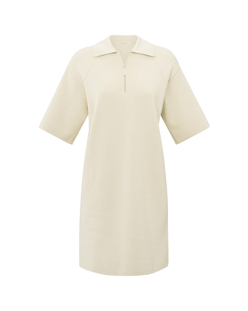 POLO JURK MET RITS BEIGE
