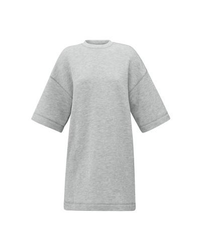 SWEATSTOF JURK LICHT GRIJS