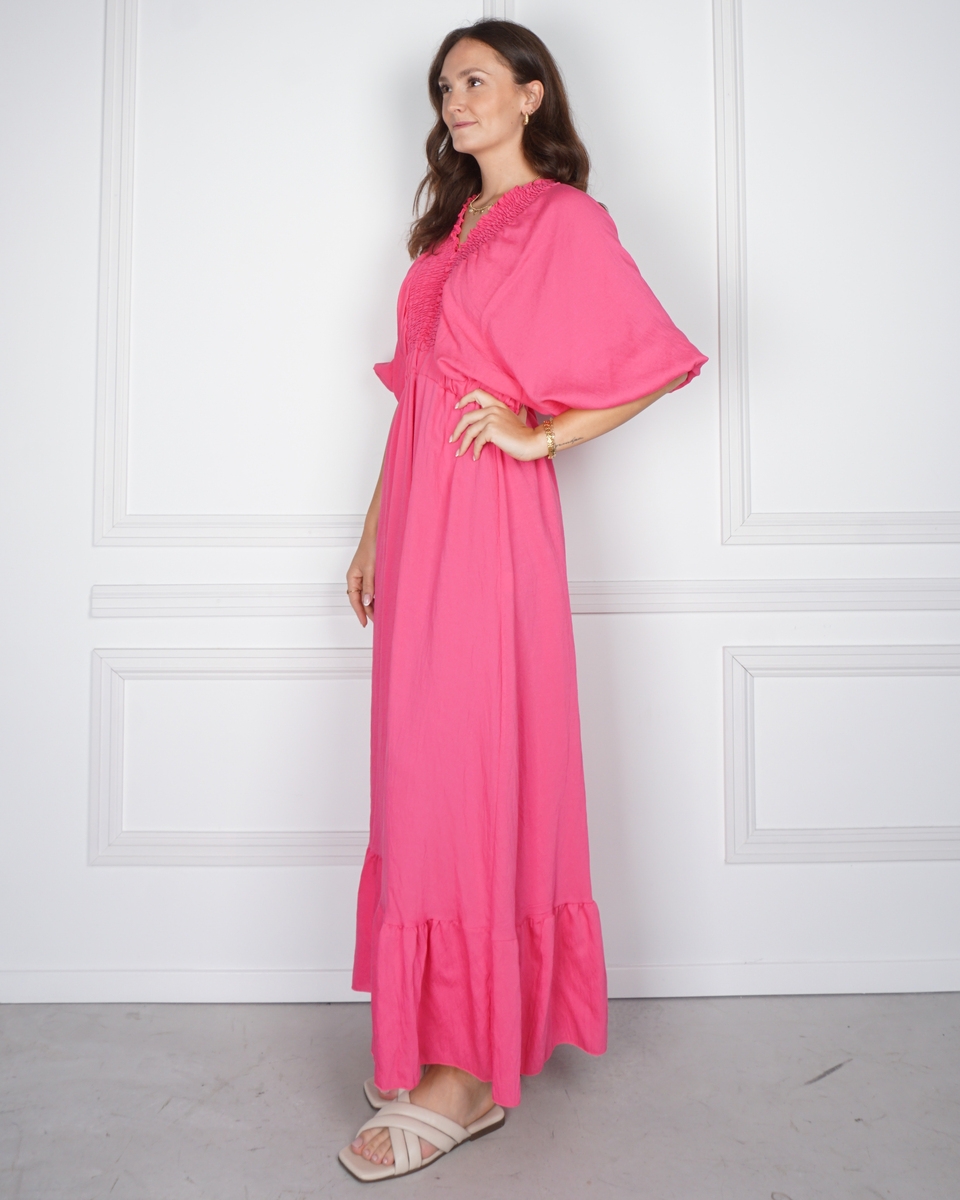  MAXI JURK CAROLIEN ROZE