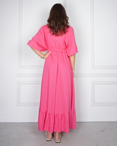  MAXI JURK CAROLIEN ROZE