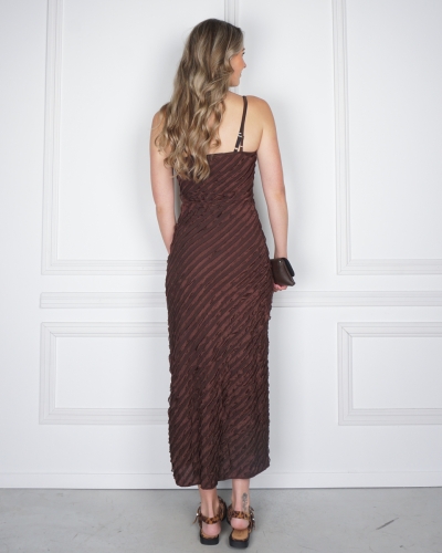 MAXI JURK SUZE DONKERBRUIN