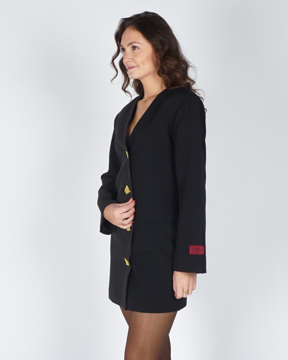 BLAZER DRESS STAR ZWART