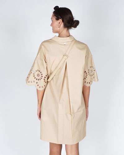 CEYLIN JURK MET EMBROYDERIE BEIGE 