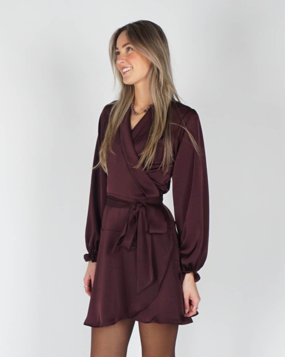 JURK COLBIE SATIJN BORDEAUX