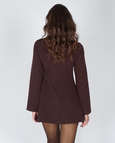 AANGESLOTEN JURK KATE BRUIN