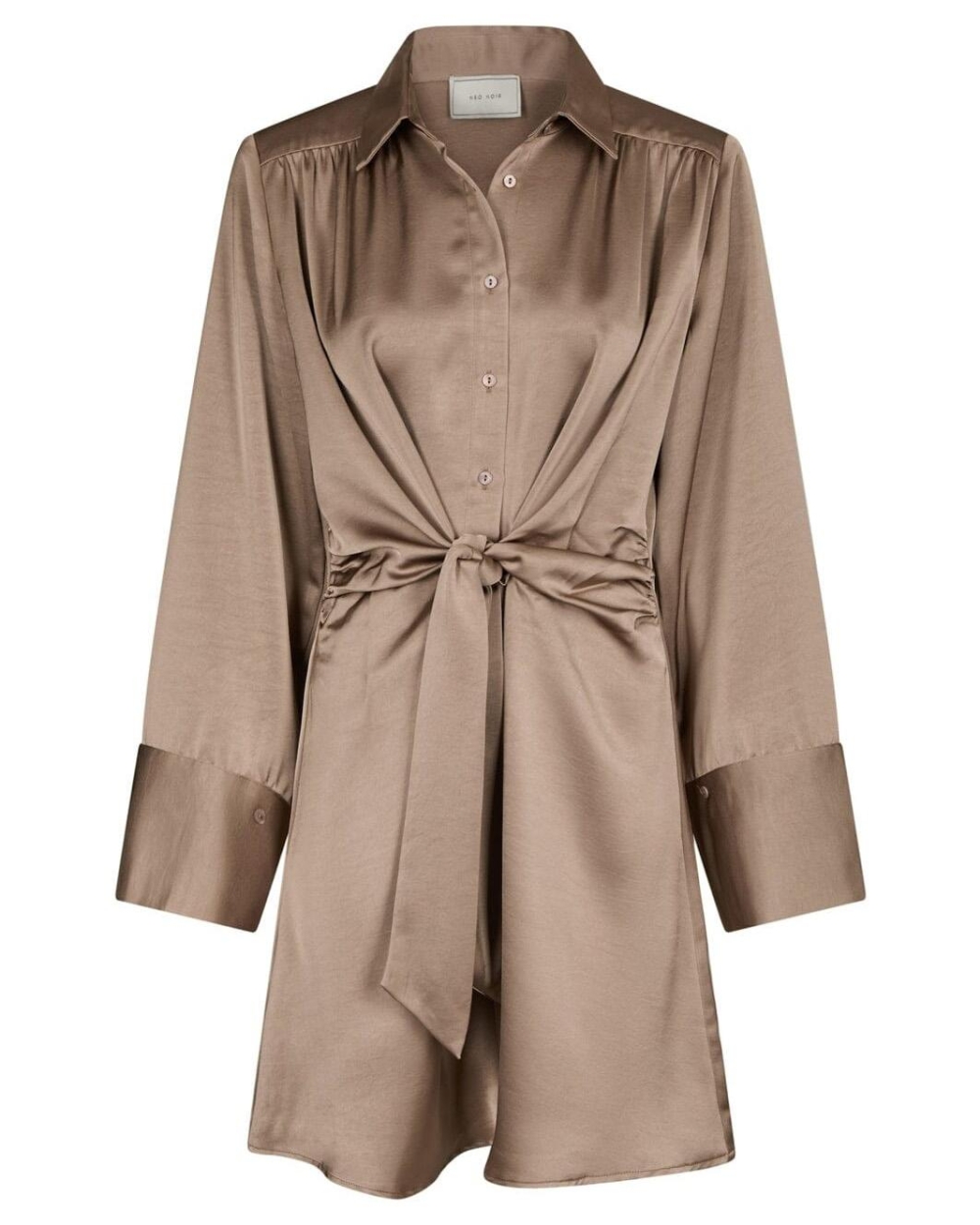 Neo Noir BIRIA SATEEN DRESS Beige