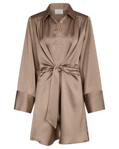 Neo Noir BIRIA SATEEN DRESS Beige