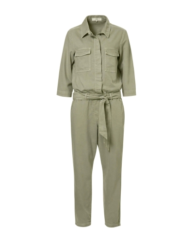 YAYA DENIM JUMPSUIT ARMY