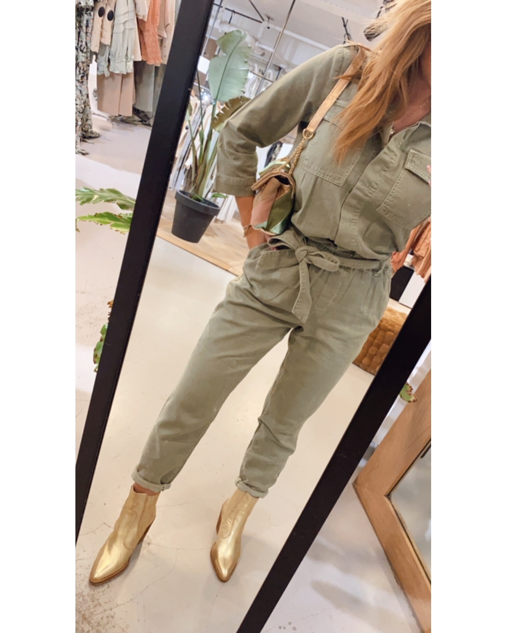 DENIM JUMPSUIT ARMY
