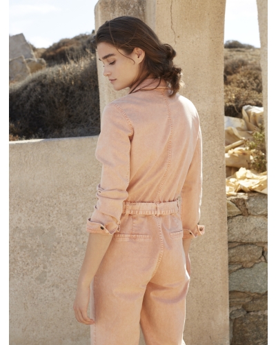 DENIM JUMPSUIT PINK