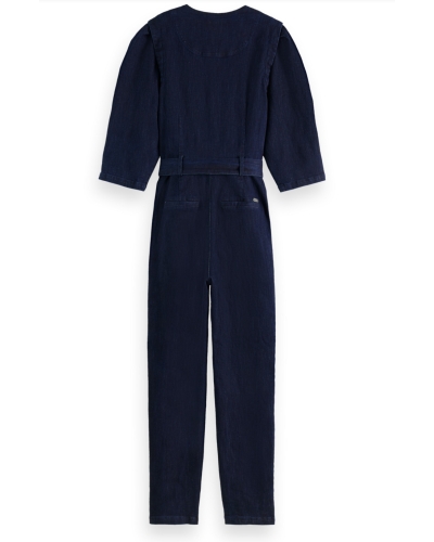 STRETCH DENIM JUMPSUIT 