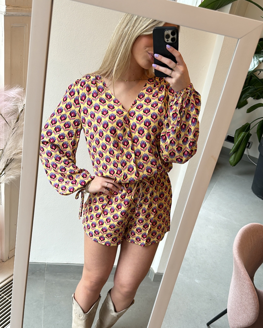 PLAYSUIT MILLIE GEEL