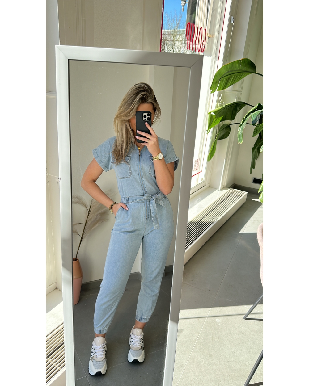 JUMPSUIT LENA BLAUW