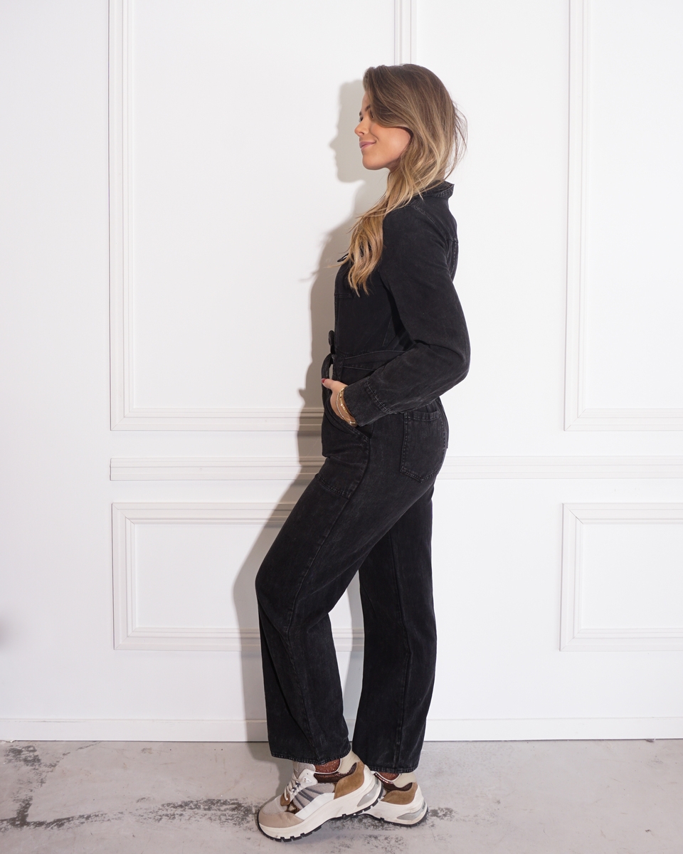 JUMPSUIT PIXIE ZWART