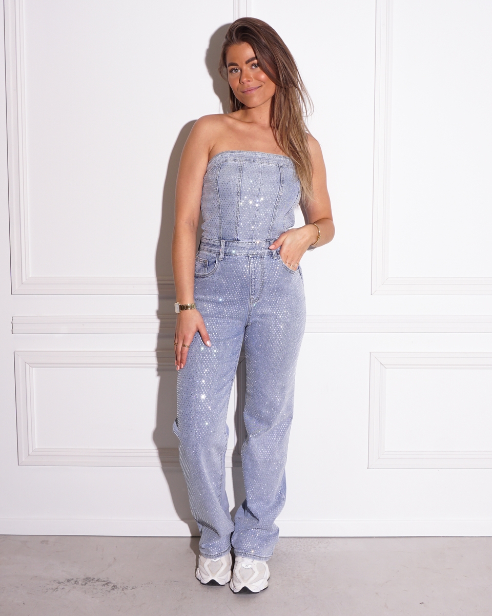 DIAMOND JUMPSUIT BLAUW