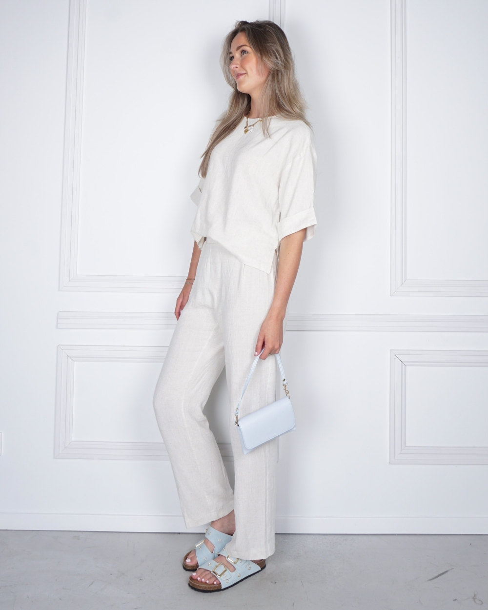 JUMPSUIT TATJANNA LINEN BEIGE