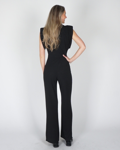 JUMPSUIT LUREX ZWART
