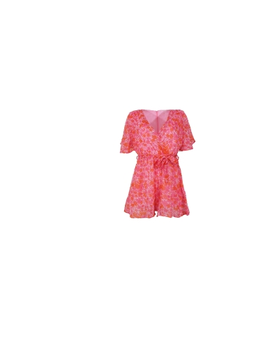 Gossip PLAYSUIT MET BLOEMEN ROZE 