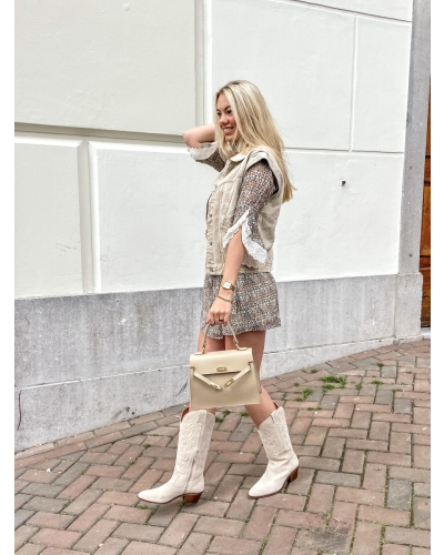 HARPER & YVE ABBEY PLAYSUIT Ecru