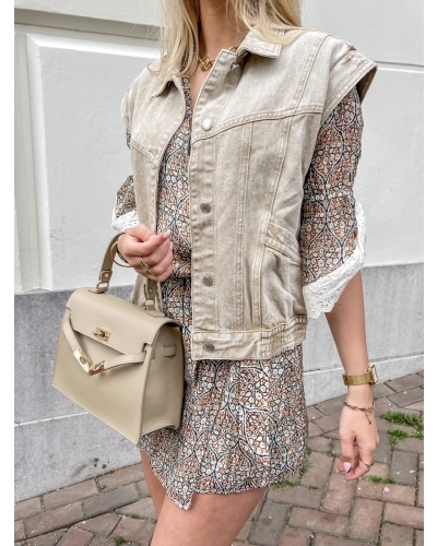 HARPER & YVE ABBEY PLAYSUIT Ecru