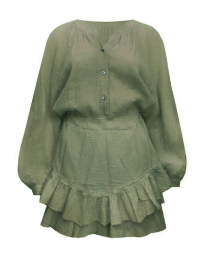 Gossip PLAYSUIT RHODE OLIJFGROEN