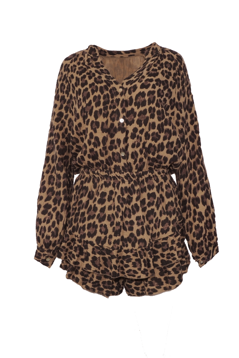 PLAYSUIT RHODE LEOPARDPRINT BRUIN