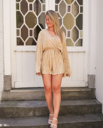 PLAYSUIT FLEUR GOUD