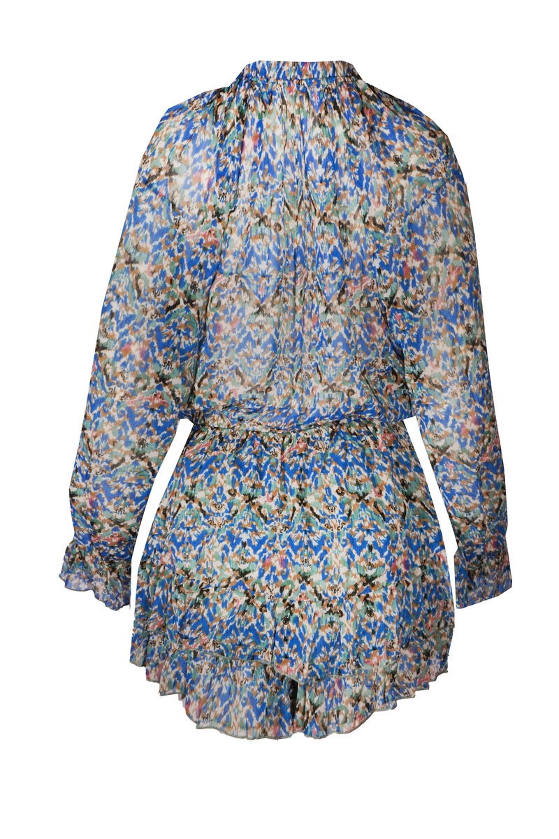 PLAYSUIT REBECCA BLAUW/GROEN
