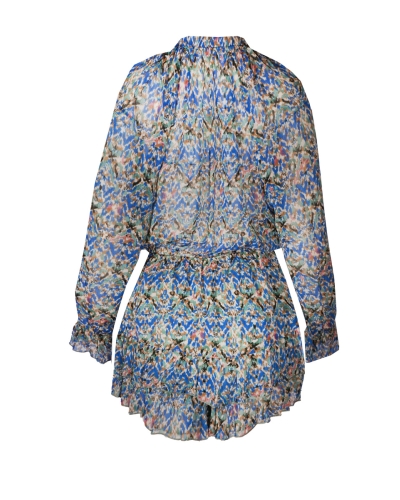 PLAYSUIT REBECCA BLAUW/GROEN