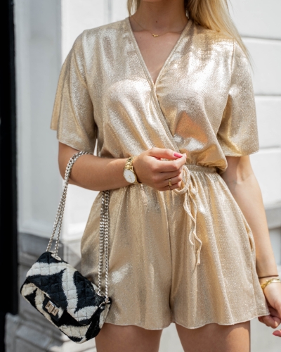 PLAYSUIT METALLIC GOUD