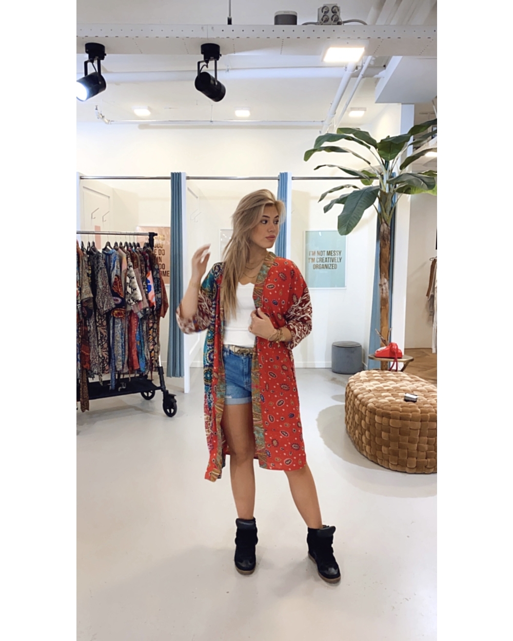 Gossip KIMONO MET PRINT Bloemenmix