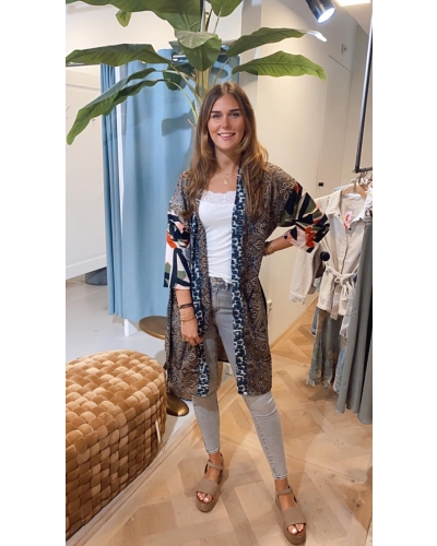 Gossip Gossip Kimono's KIMONO MET PRINT Bloemenmix