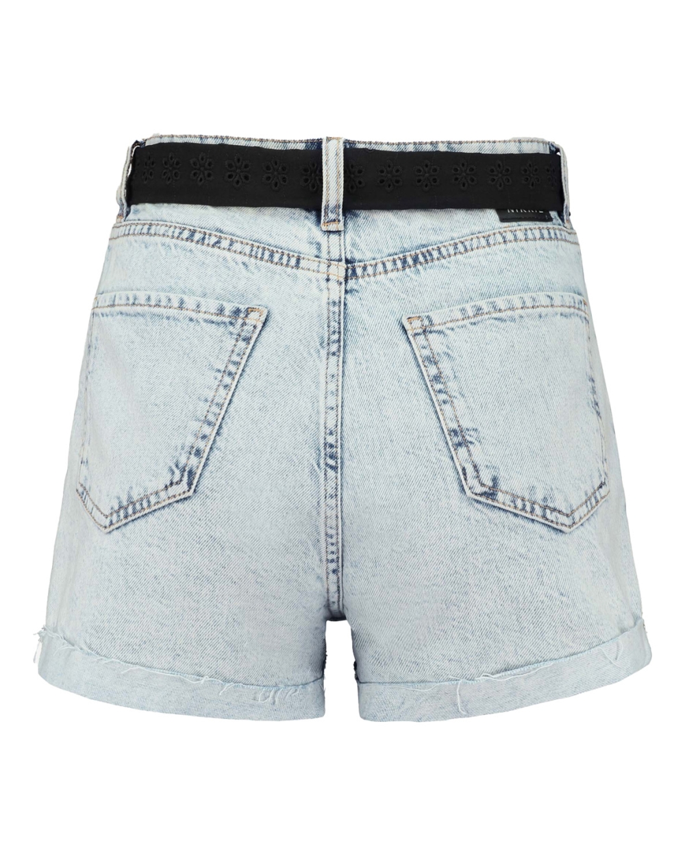 HIGH RISE DENIM SHORT BOBBY MET CEINTUUR BLUE