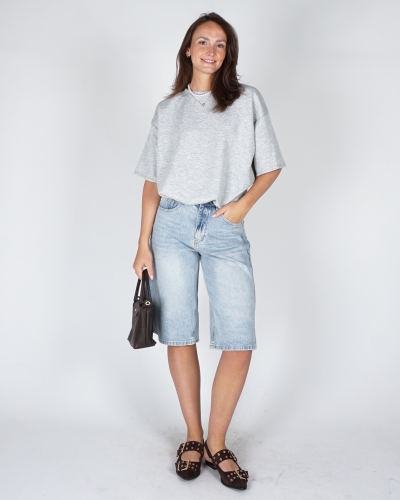 DENIM BERMUDA BLAUW